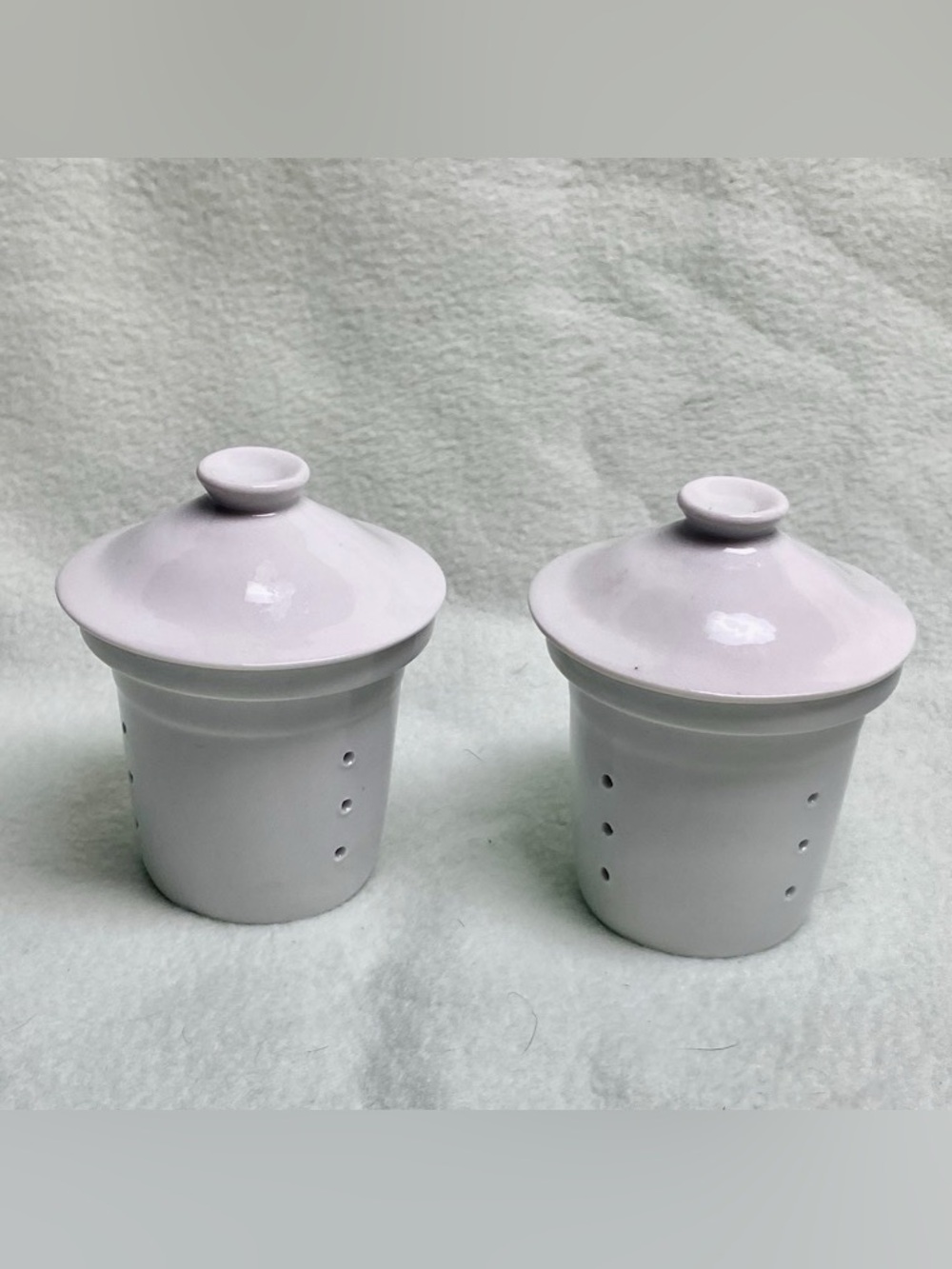 Vintage, Rare 2-pc Tea or Coffee Ceramic Infuser with lid